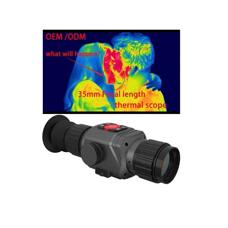Наружный охотничий термографический монокулярный термографический инфракрасный телескоп с ночным видением и тепловым разрешением 384*288