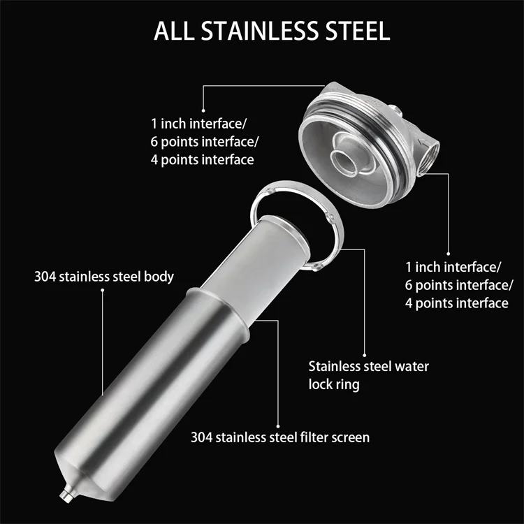 HUS-10B 10inch under sink filtro de agua water purifier high flow filter housing