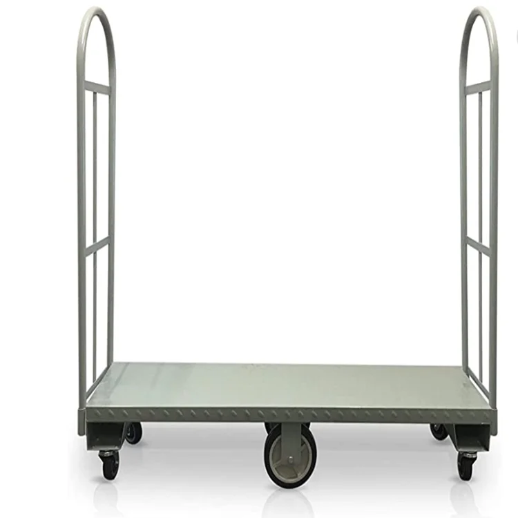 Heavy Duty Steel Dolly U-Boat Utility Trolley Material Cart Platform Hand Truck