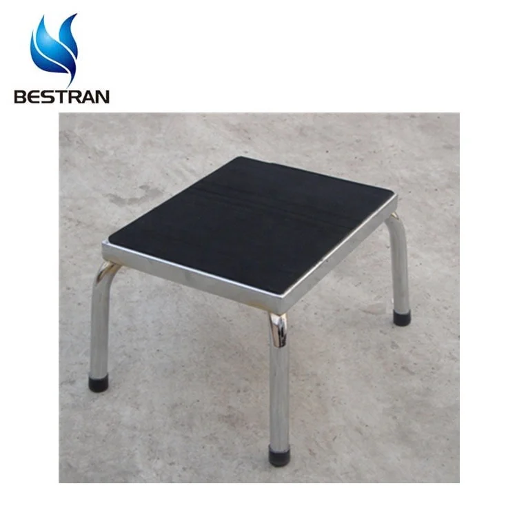 
BT-SE002 hospital furniture stainless steel/steel double foot step stool medical clinical stool ati-slip plastic cover price 