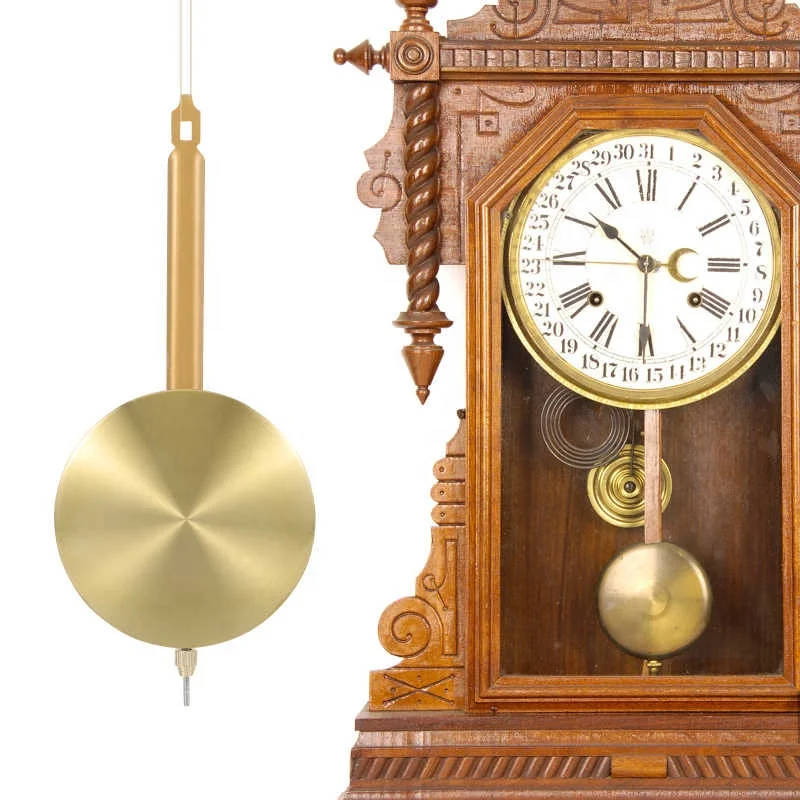 Mechanical clock accessories old-fashioned clockwork metal pendulum vertical clock table clock