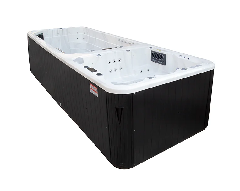 Acrylic Portable Outdoor Garden Container for 6 People Rectangle Spa with Massage and Water Jet Feature for Swimming Pool