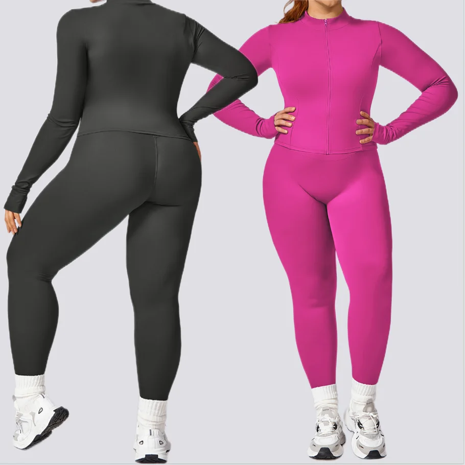 Куртка большого размера с принтом для йоги