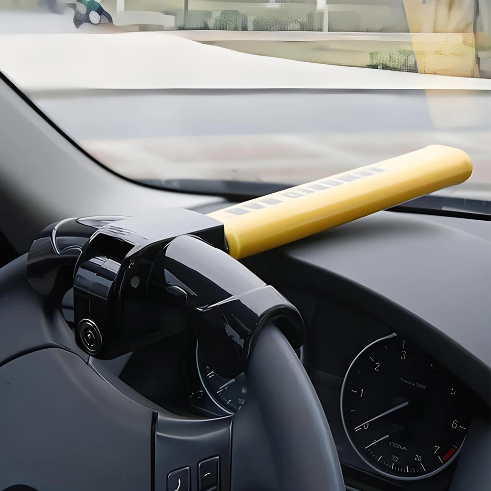 Anti-Theft Automobile Security Rotary Enhance Automobile Steering Wheel Lock T-Shape Car Security Car Steering Wheel Lock