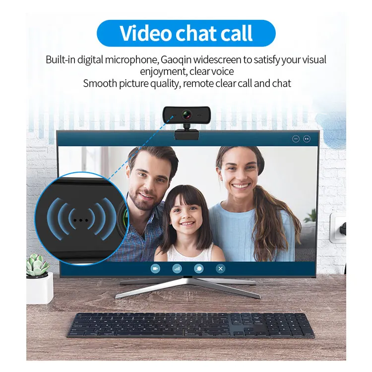  Oem Заводская веб-камера Hd 1440p для ПК с микрофоном Usb веб-камерой
