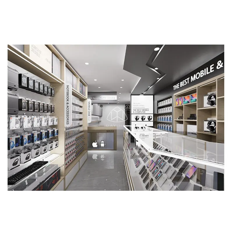 Modern Phone Shop Design Mobile Shop Decoration Cellphone Store Display