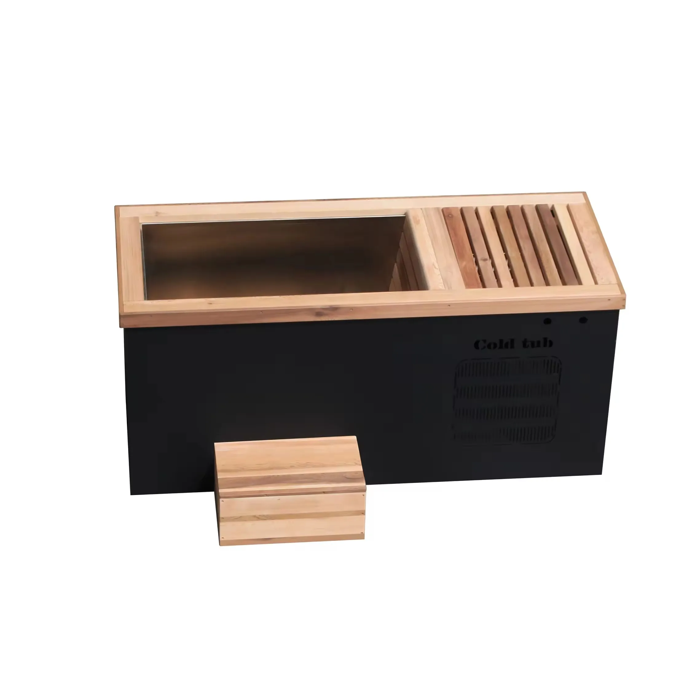 Outdoor Wooden water chiller ice bath cold plunge tub ice bath with chiller