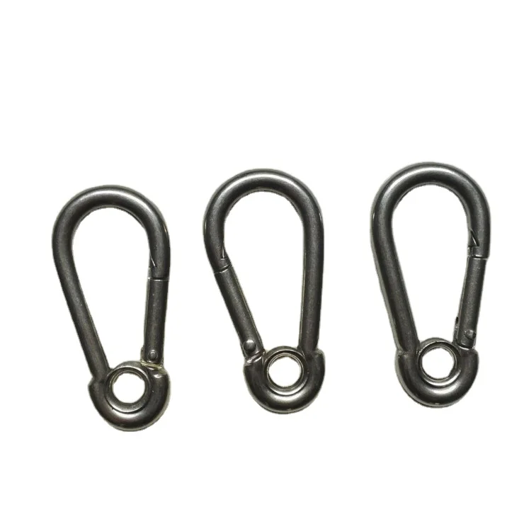 Stainless Carabiner Dog Snap Hook with Eyelet