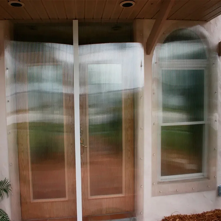 Custom 10mm PC sheet hollow sheet twin wall polycarbonate clear plastic wall panel