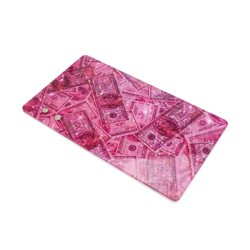 2024 Factory supplier Private label custom acrylic lash tile organizer magnetic board tiles purple lash tiles