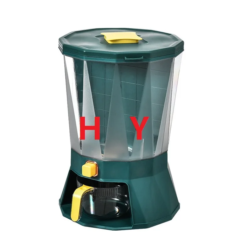 Hot Sale Kitchen Classification Rotating Rice Barrel Grain Sub-Grid Press Seal Tank Household Plastic Storage Rice Barrel
