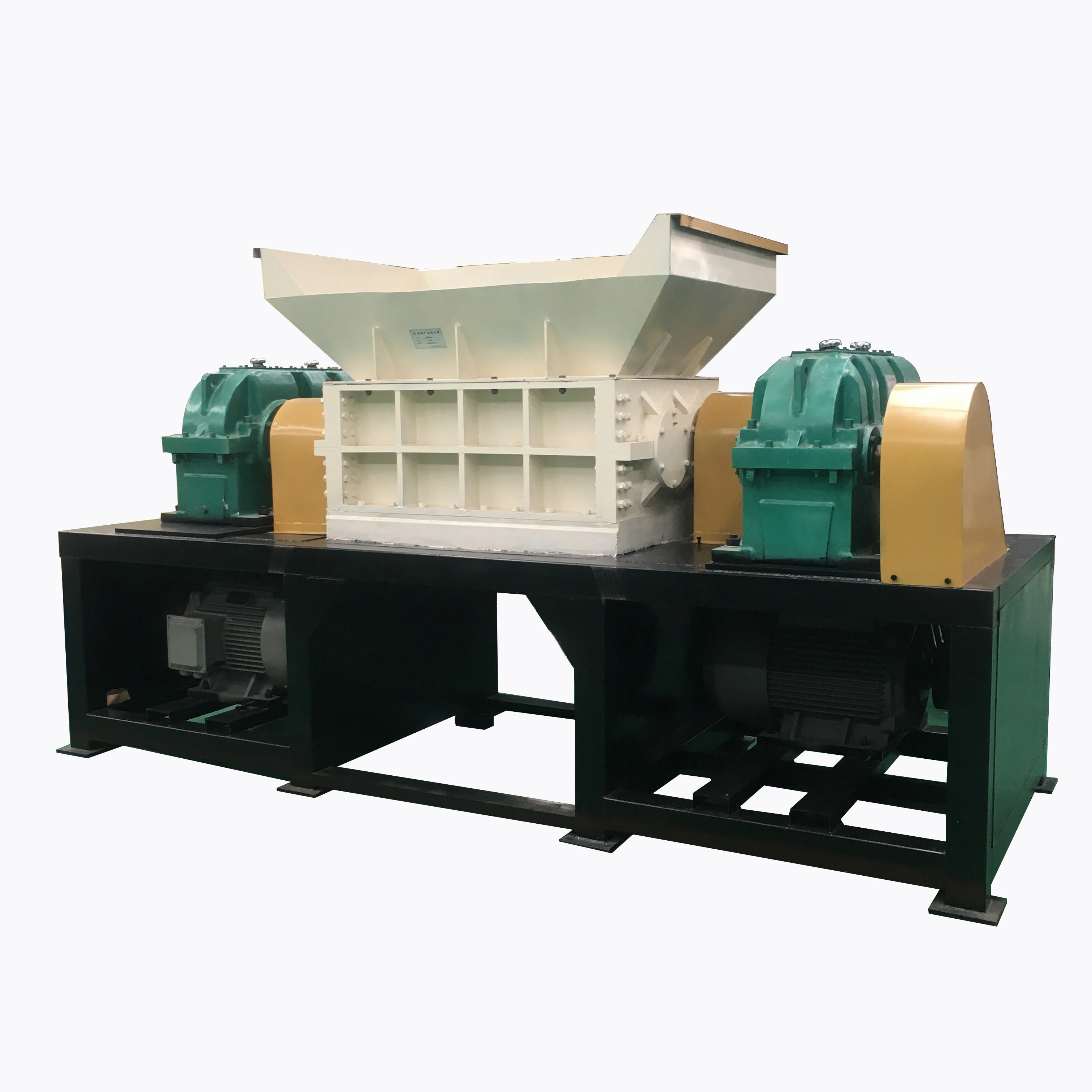 Professional Used Tyre Recycling Waste Plastic Crushing Plant Hard Plastic Crusher Shredder Machine