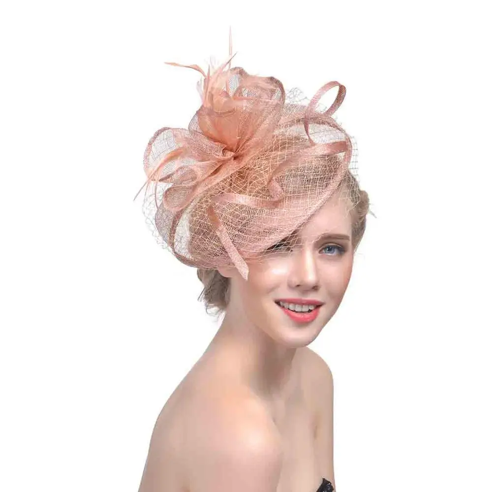 2020 kentucky derby fastinators wedding  women party fancy church hats sinamay