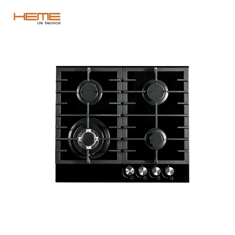 High Quality Household Gas Cooktops Tempered Glass Gas Cooker 4 Burner Gas Hob
