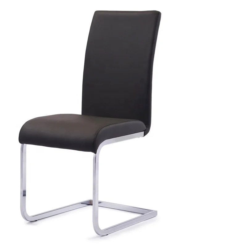 Factory wholesale custom dining table PU artificial leather bow dining chair