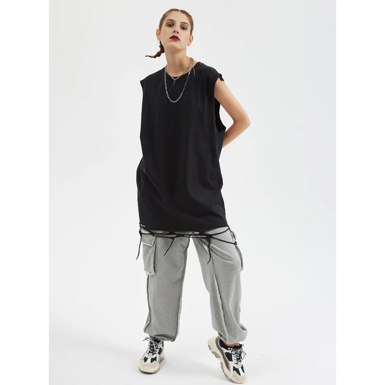 wholesale custom logo Summer men polyester moisture wicking muscle men fitness gym women tank top