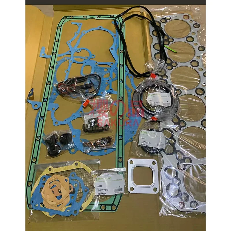 Isuzu 6D31 4M40 6D24T высокое качество Mitsubishi Me012174 комплект капитального ремонта двигателя уплотнительное уплотнение