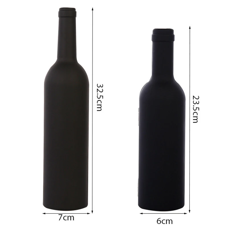 Corkscrew Set Bar Accessories 5 Pieces Metal Wine Bottle Opener Set Stainless Steel Bottle Shape Wine Corkscrew Gift Set