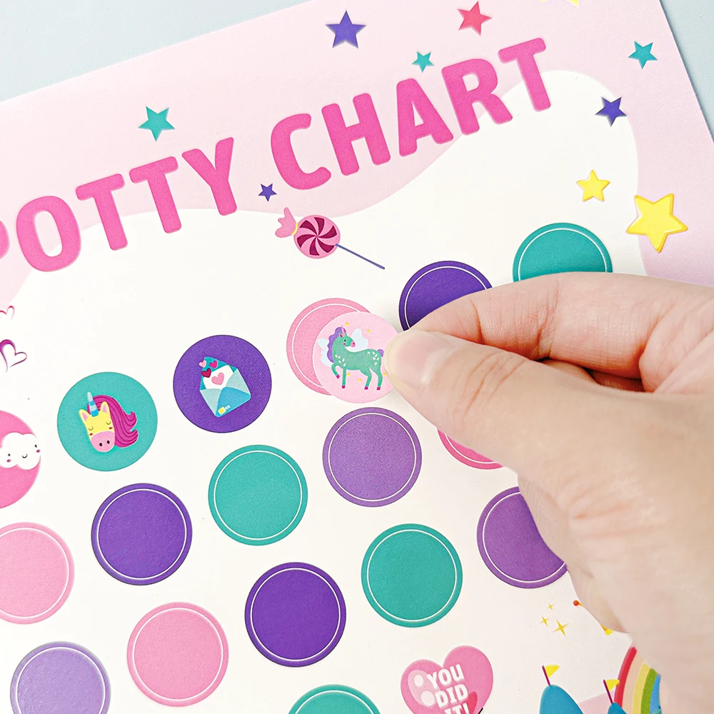 Potty Training Chart Construction Toilet Training Reward Chart with Stickers Boys Girls Toddler Potty Training for School Home