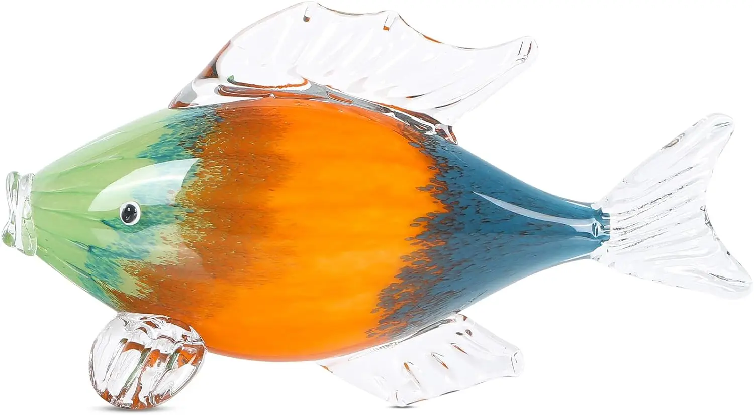 Hand Blown Glass Tropical Fish Figurines Collectibles Ornament Decorative Objects