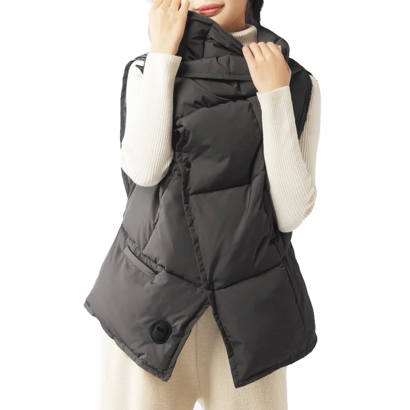 PMA Cotton Heated Vest Usb Rechargeable Battery Powered Electric Blanket Portable Wearable Wireless Graphene 6 Zones Down Water