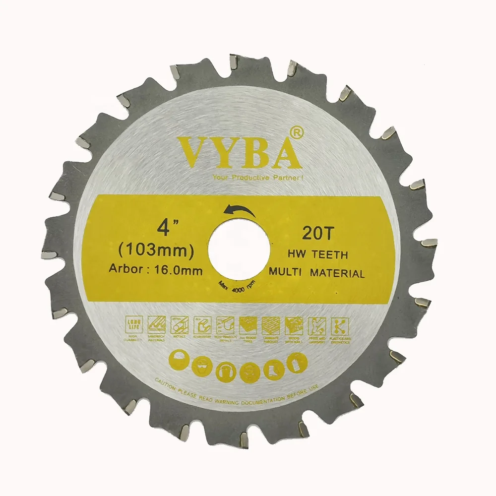 103mm  With 20T Hot Selling TCT Circular Multi-purpose Saw Blade For Wood with nails,Alu,Metal,Steel facing Sandwich Panel