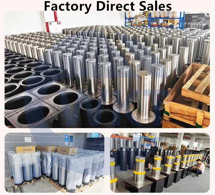 Wan Cartoon Remote Controlled Hydraulic Bollard Barrier Electric Parking System Road Mobile Lifting Column Traffic Barriers