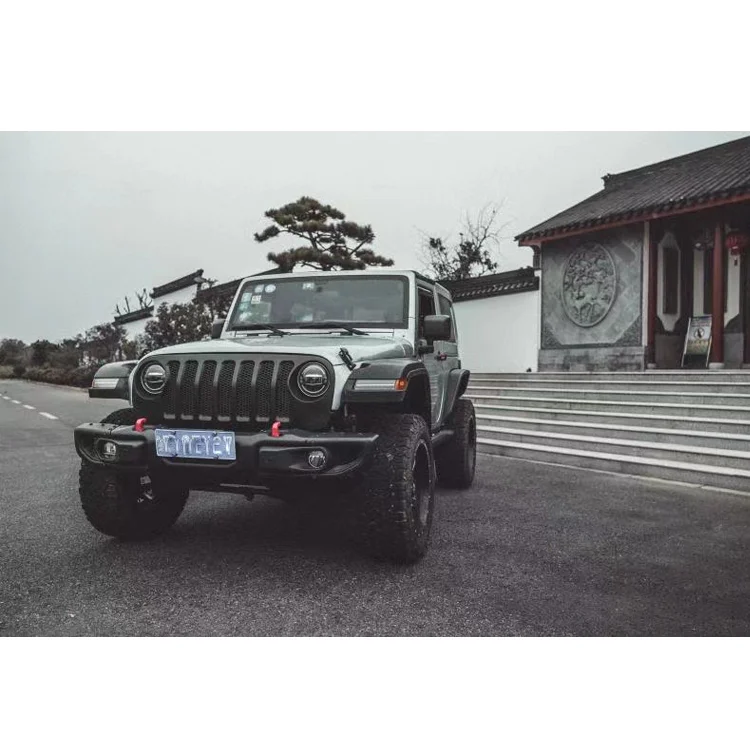 2020 JL style Front grille with mesh for Jeep Wrangler JK mesh grill from MAIKER AUTO