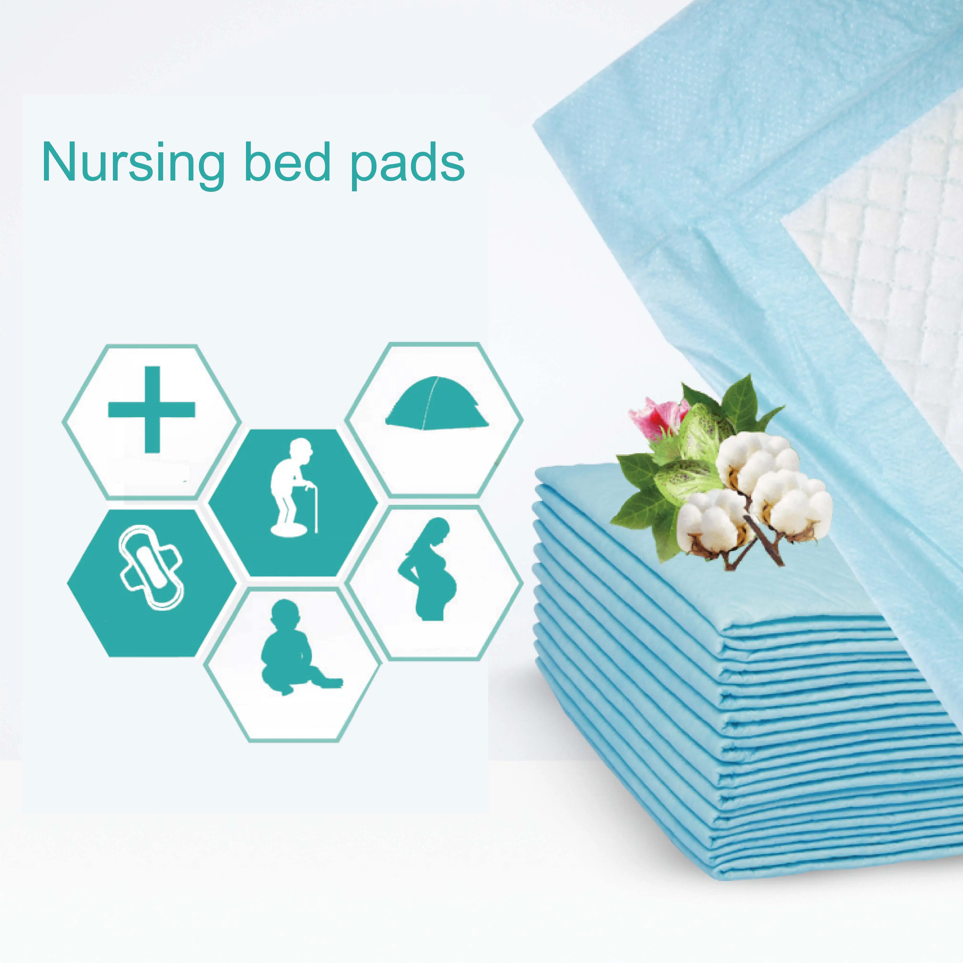 Near Me Mats For Beds Protector Sheets Patients Bed Liners For Adults Disposable Blue Pads Manufacturers