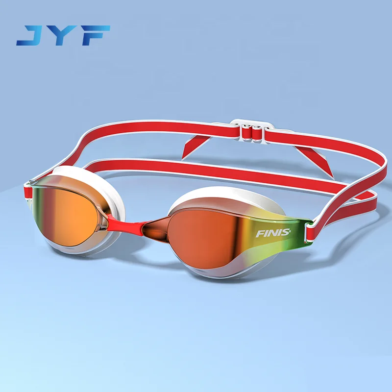 Популярные брендовые плавательные очки JYF профессиональные гоночные с силиконовым кольцом для кожи