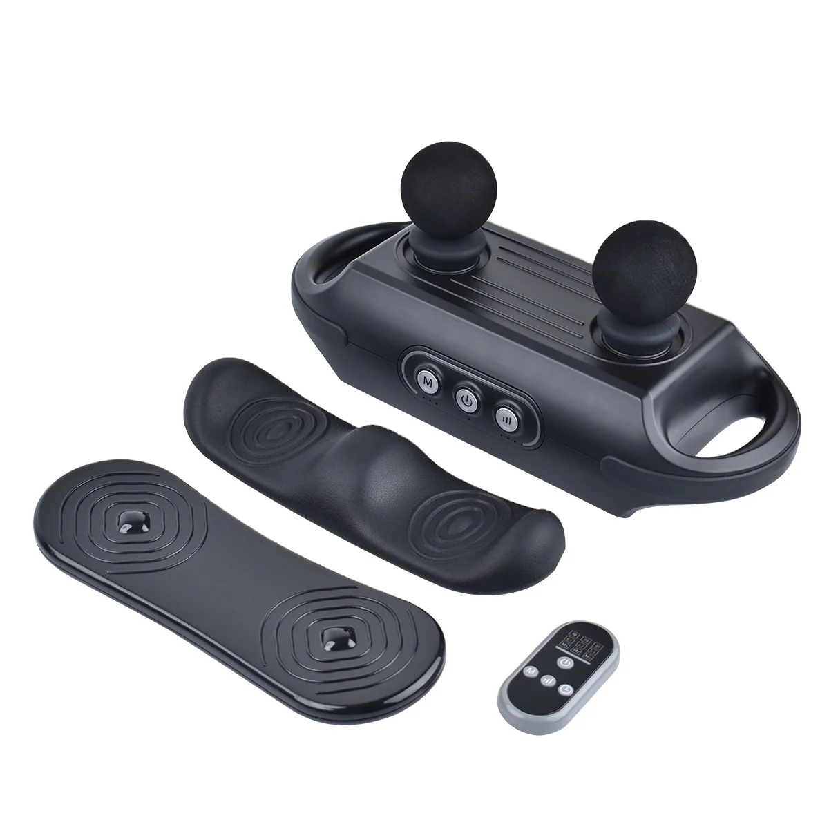 OEM/ODM ABS body slimmer mini fat-off vibration plate exercise machine with 3 replaceable massage heads