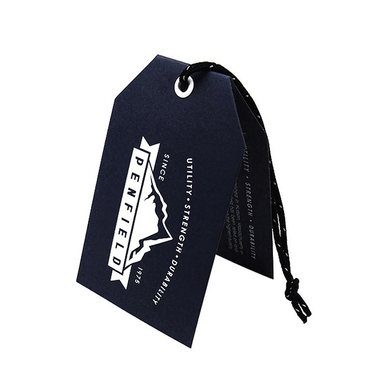 Garment Paper Hang tag and Label Custom Printed Logo Hangtag for Clothing