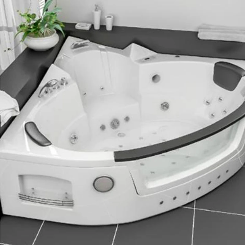 Luxury Modern White Functional Acrylic whirlpool Spa Massage Bathtub