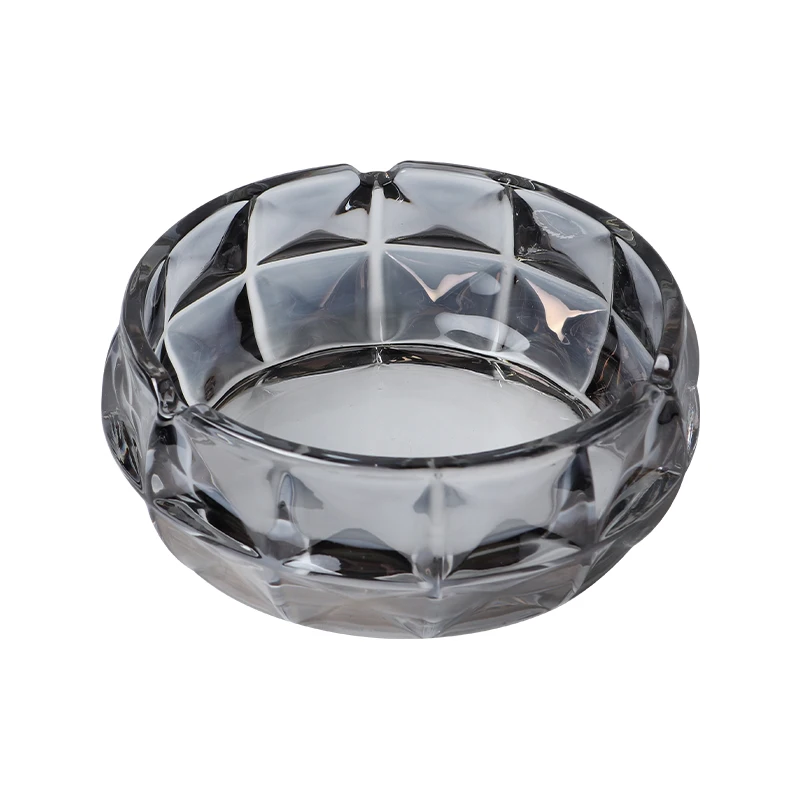 Wholesale Vapruz Factory High Quality Portable Custom LOGO Cigarette Cigar Crystal Glass Ashtray