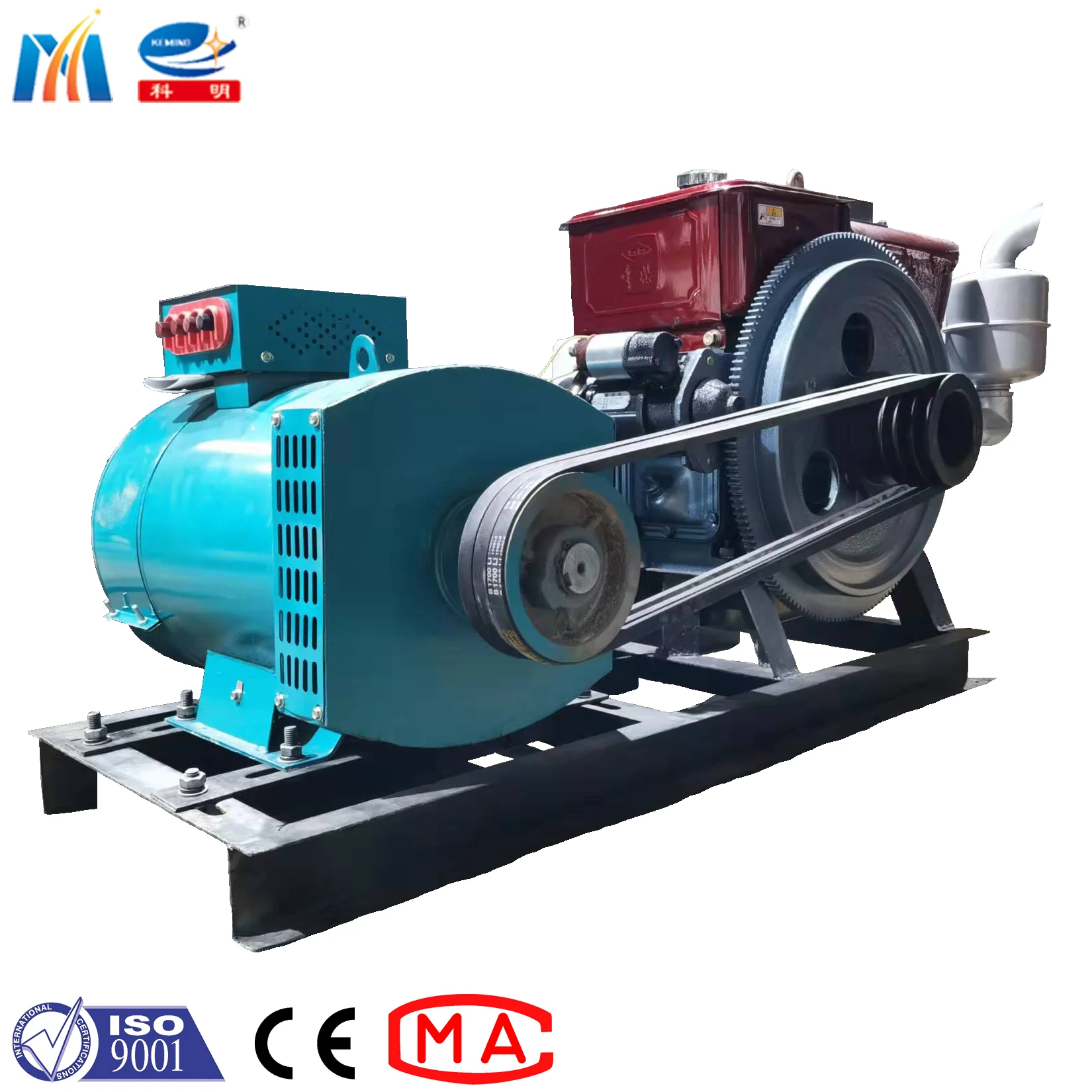 Engineering Applied KEMING Diesel Engine Generator Used for Mortar Spraying Machine