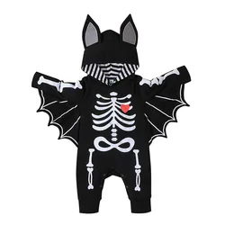 Newborn Halloween Jumpsuit baby boy long sleeve Jumpsuit spider web printed fashion Jumpsuit baby clothes 0-12 months