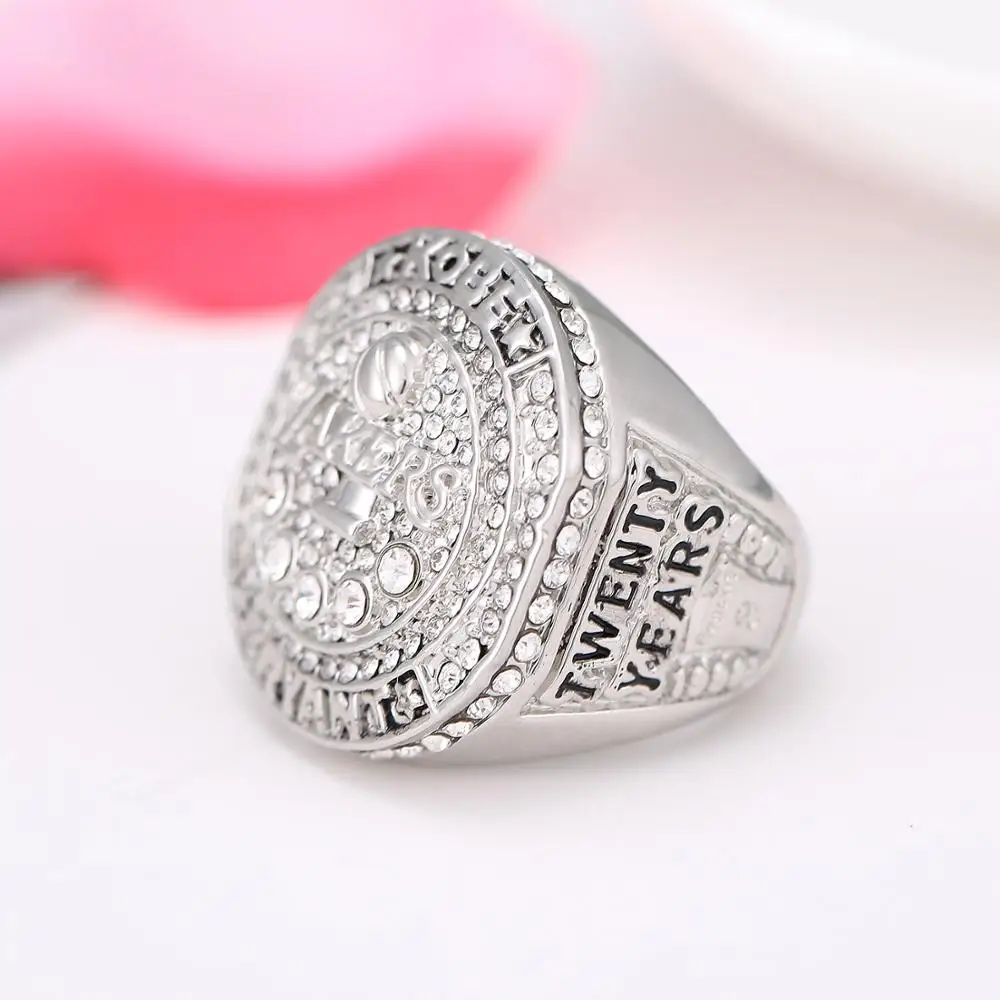 
2016 Basketball Championship Ring 20th Anniversary Jewelry Zircon Alloy Sport Ring no rust tarnish for men and women fans gift 