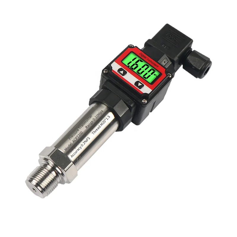 0.5-4.5v gas wind air pump pressure sensor with lcd display water tank level pressure transmitter