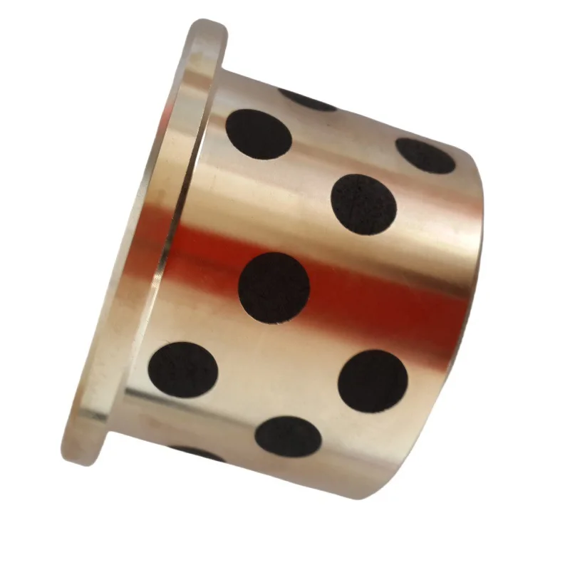 SHFZ/OFG31-d5-30  inner diameter F 7 outer diameter m6 Shouldered oil-free bushing tin bronze 663 special copper alloy