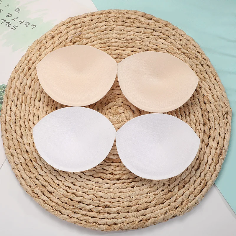non-Push up bra cup triangle bikini sponge underwear bra inserts invisible bra pads
