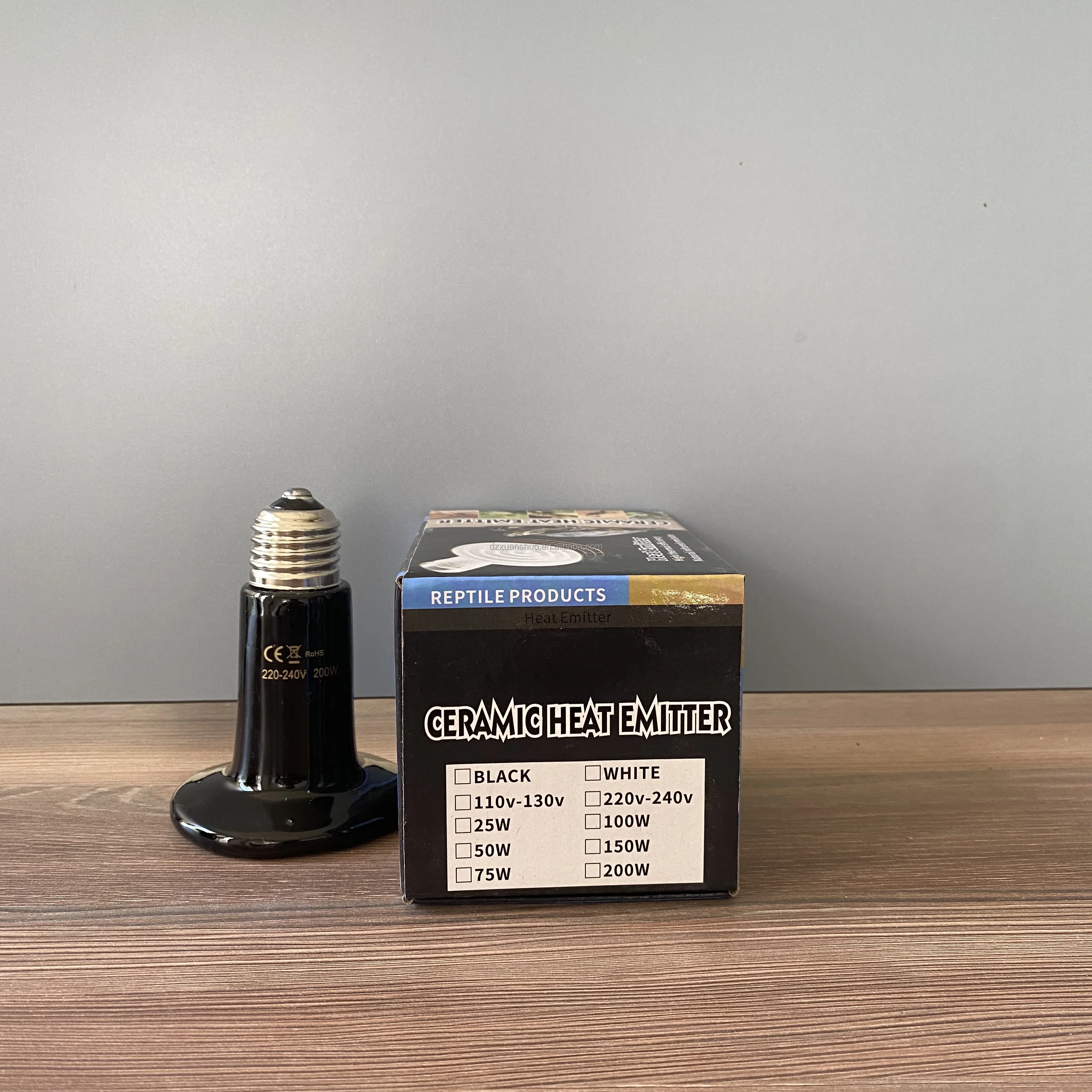 25/50/75/100/150/200W Turtle Pet Infrared Animal Ceramic Heat Lamp