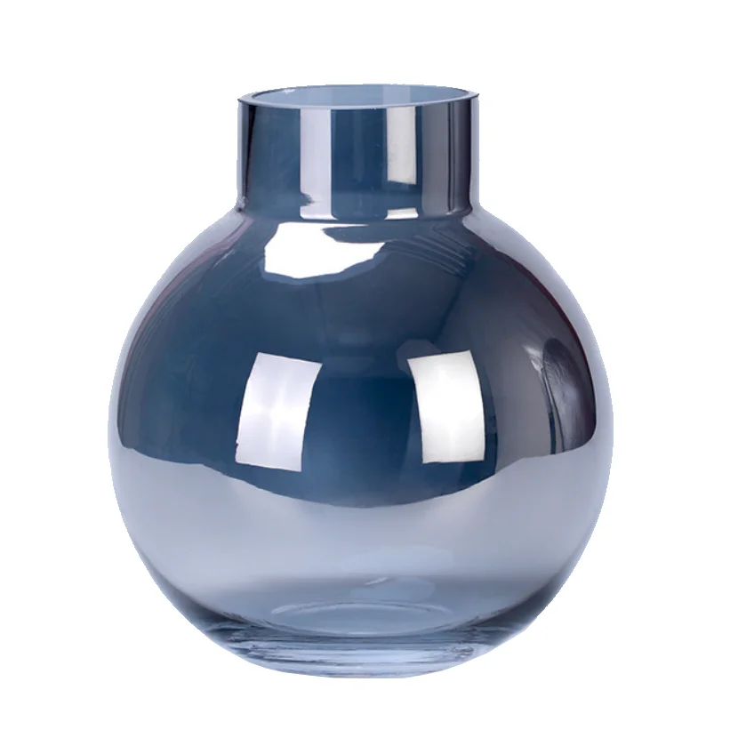 Aeofa nordic style glass & crystal vases simple bud bottle modern colorful glass vase home decor for single flowers