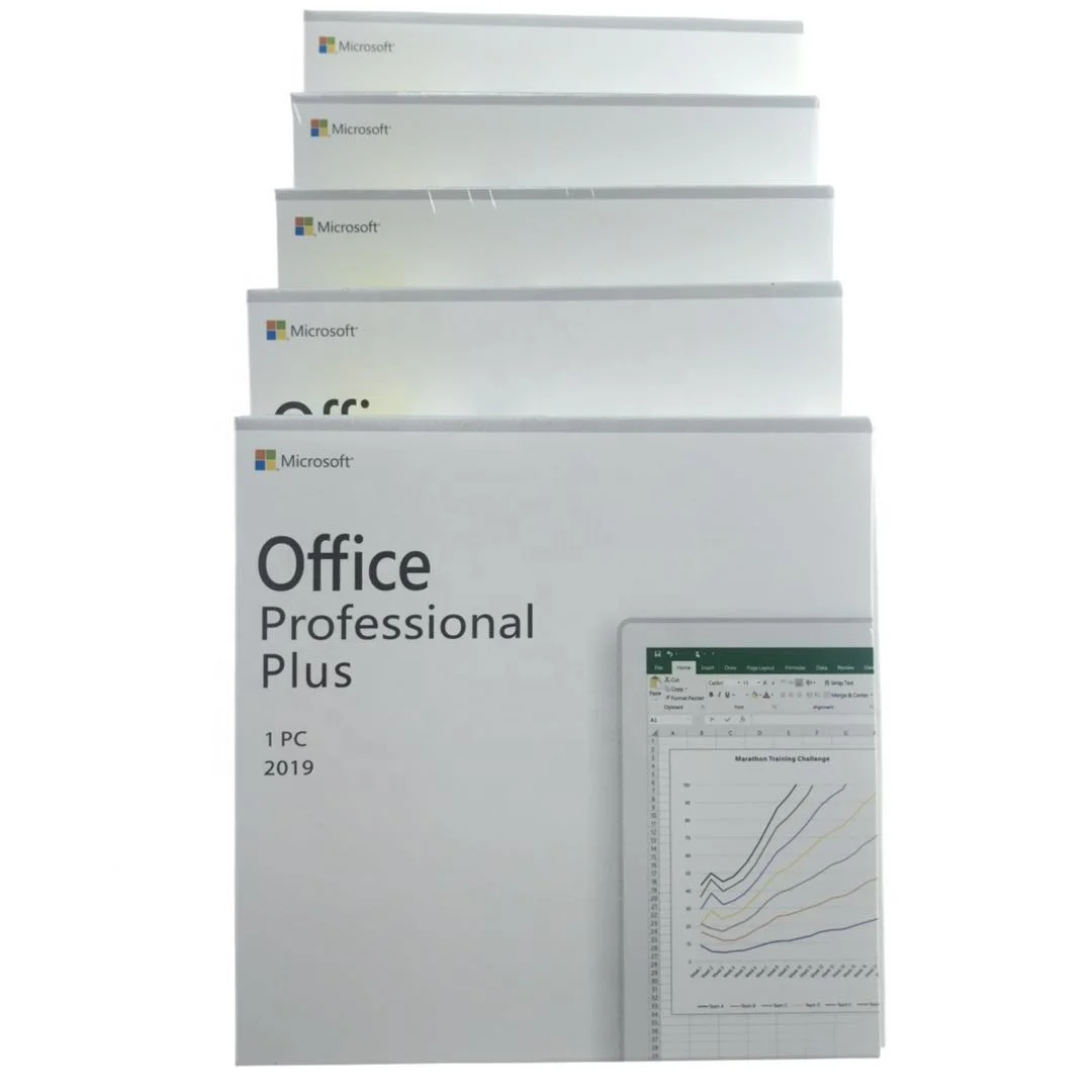 Microsoft Office Professional Plus 2019 64 32bit DVD Retail Box original