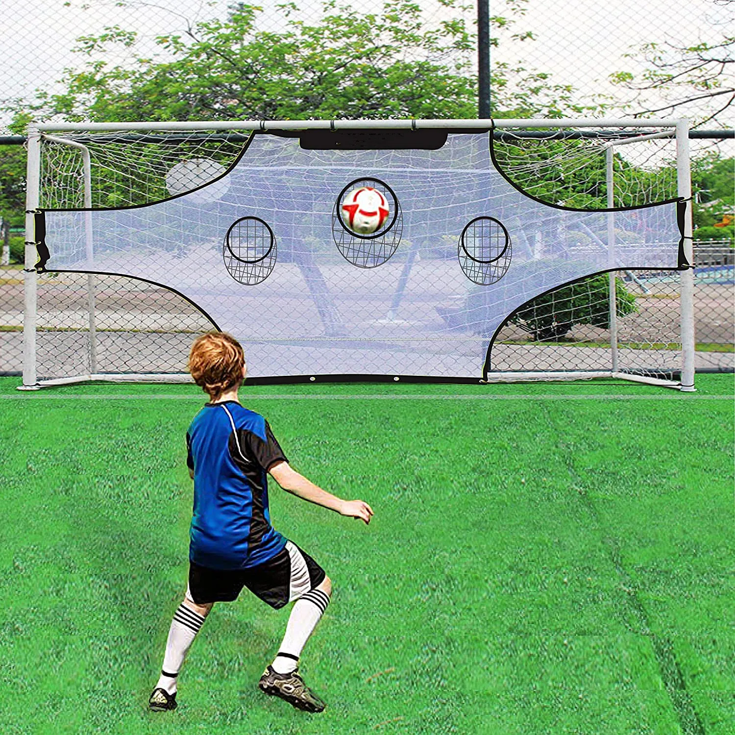 High Quality Portable Football Baseball Hitting Soccer Goal Target Net