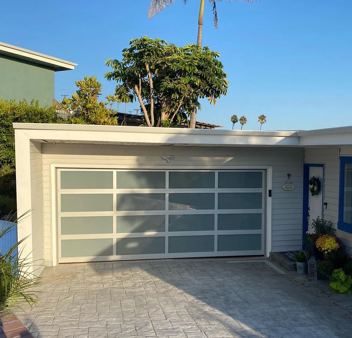 2024 custom Full View American For homes Section Modern Panel Aluminum Glass Automatic Motor Garage Door wholesale