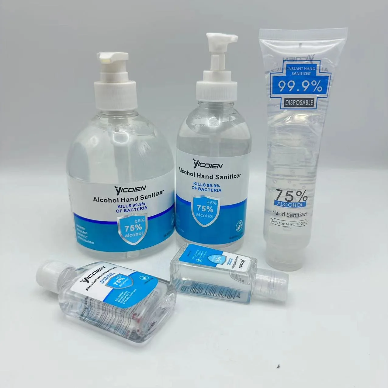 OEM/ODM own brand 250ml silver ion antibacterial hand sanitizer leave-in gel hand wash gel