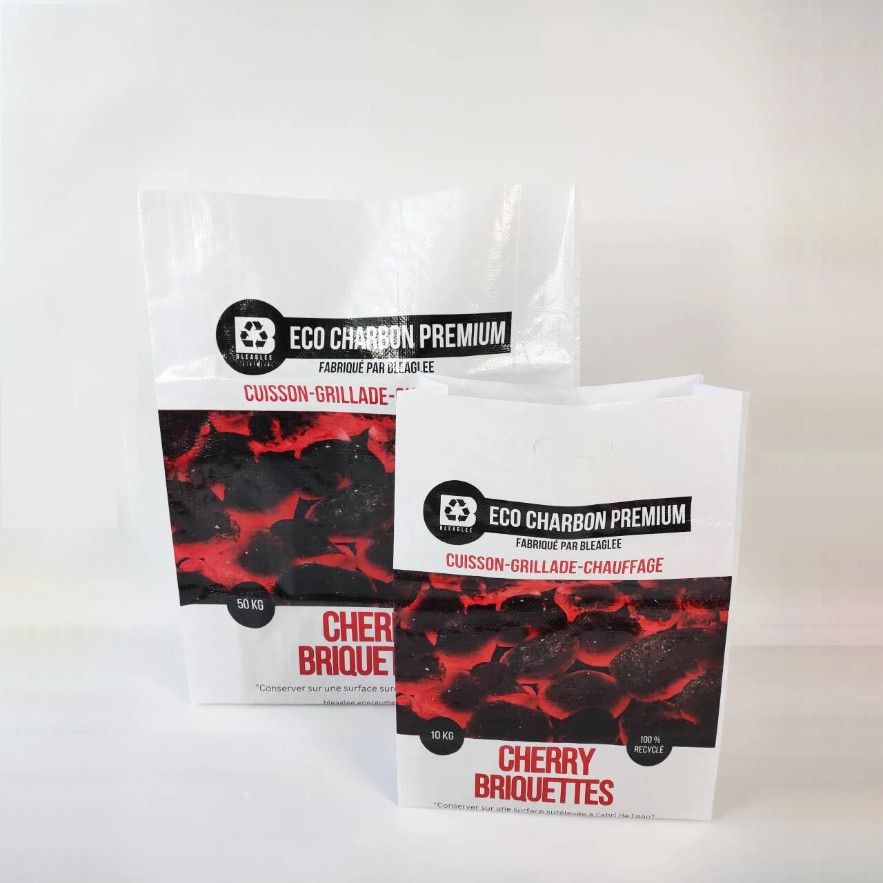 Factory Supply High Quality Bopp Laminated PP Woven Lump Charcoal Packaging Bag 5 kg 10 kg