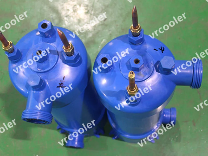 Swimming Pool Heat Pump Screwed Titanium Tube PVC Shell  Heat Exchanger