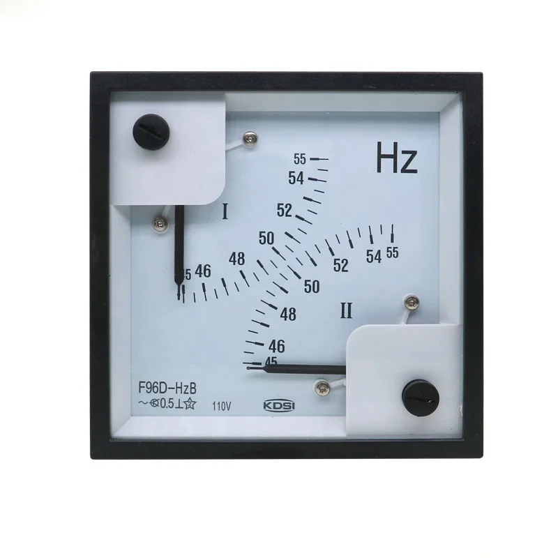 Hot Selling Good Quality F96D-HzB 45-55Hz 110V Analog Double Pointer-type Frequency Meter
