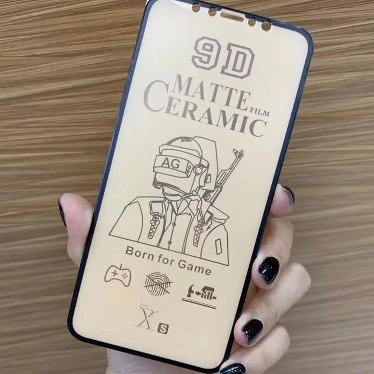 Горячая Распродажа! 9d высокая прозрачность устойчивость к царапинам 2.5D полный клей для Iphone 12 Pro матовая керамическая защита